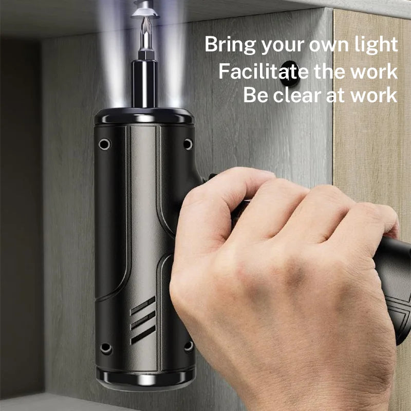 Electric Screwdriver 3.6V Cordless | Rechargeable Drill for DIY & Home