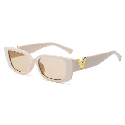 Women’s V-Shape Square Sunglasses | Small Frame UV400 Fashion Shades