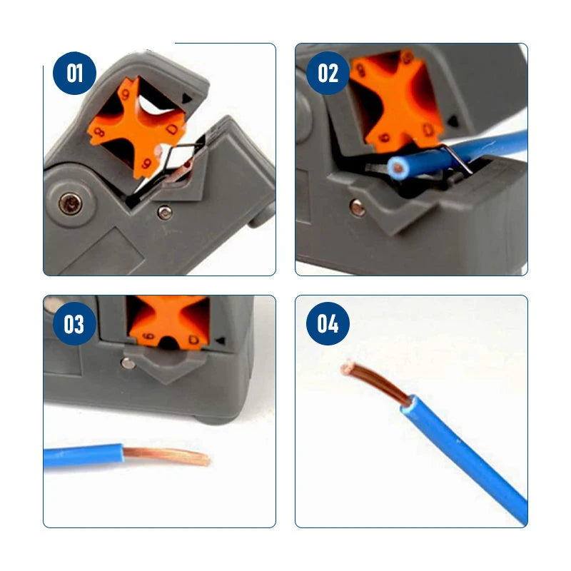 Decrustation Pliers Automatic Stripping Pliers Knife Stripper Wire Cable Tools Crimper Pliers Crimping Tool