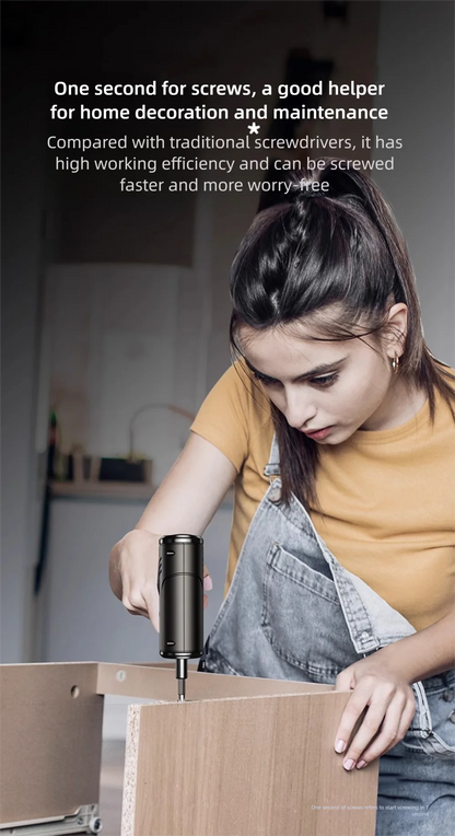 Electric Screwdriver 3.6V Cordless | Rechargeable Drill for DIY & Home