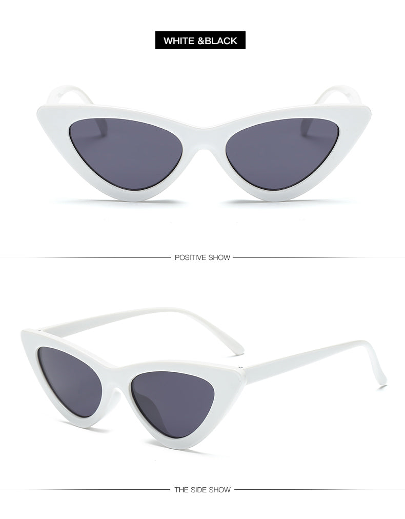 Sexy Cat Eye Sunglasses for Women | Small Triangle Retro Designer Shades