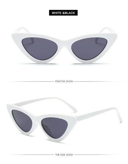 Sexy Cat Eye Sunglasses for Women | Small Triangle Retro Designer Shades