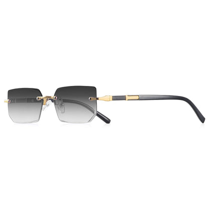 AOFLY Rimless Rectangle Sunglasses | Unisex Y2K UV400 Fashion Shades
