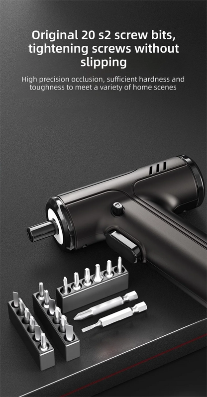 Electric Screwdriver 3.6V Cordless | Rechargeable Drill for DIY & Home