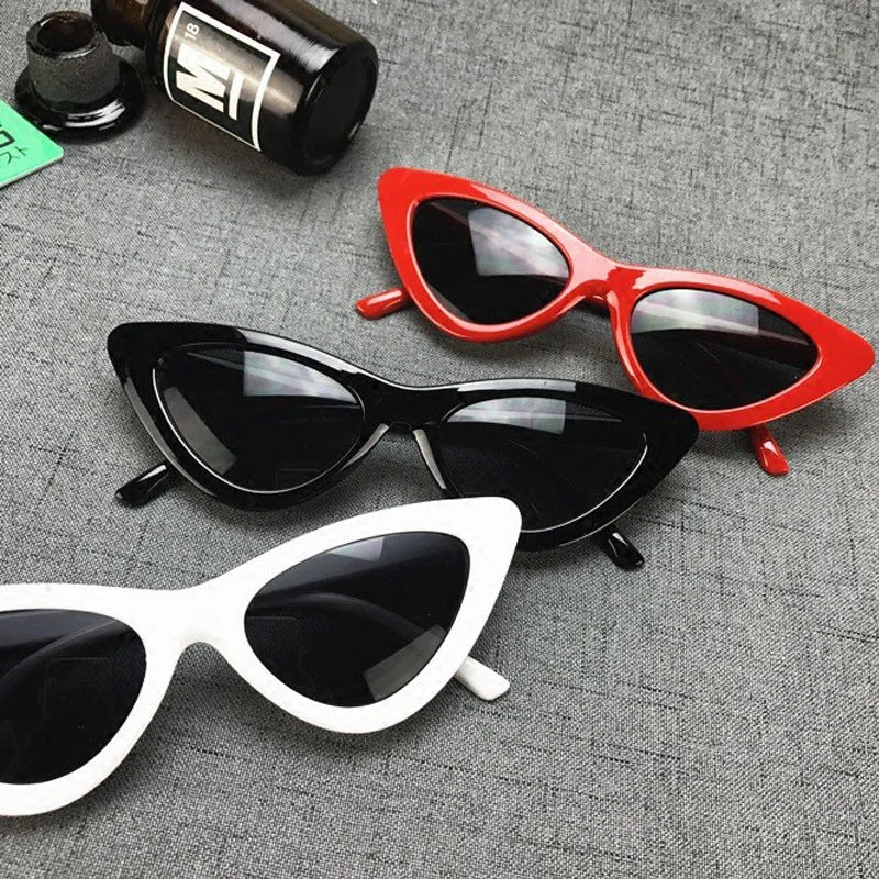 Sexy Cat Eye Sunglasses for Women | Small Triangle Retro Designer Shades