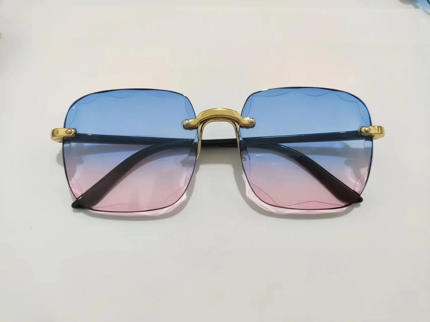 New 2024 Fashion Rimless Sunglasses for Women | Gradient Lens UV400