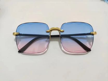 New 2024 Fashion Rimless Sunglasses for Women | Gradient Lens UV400