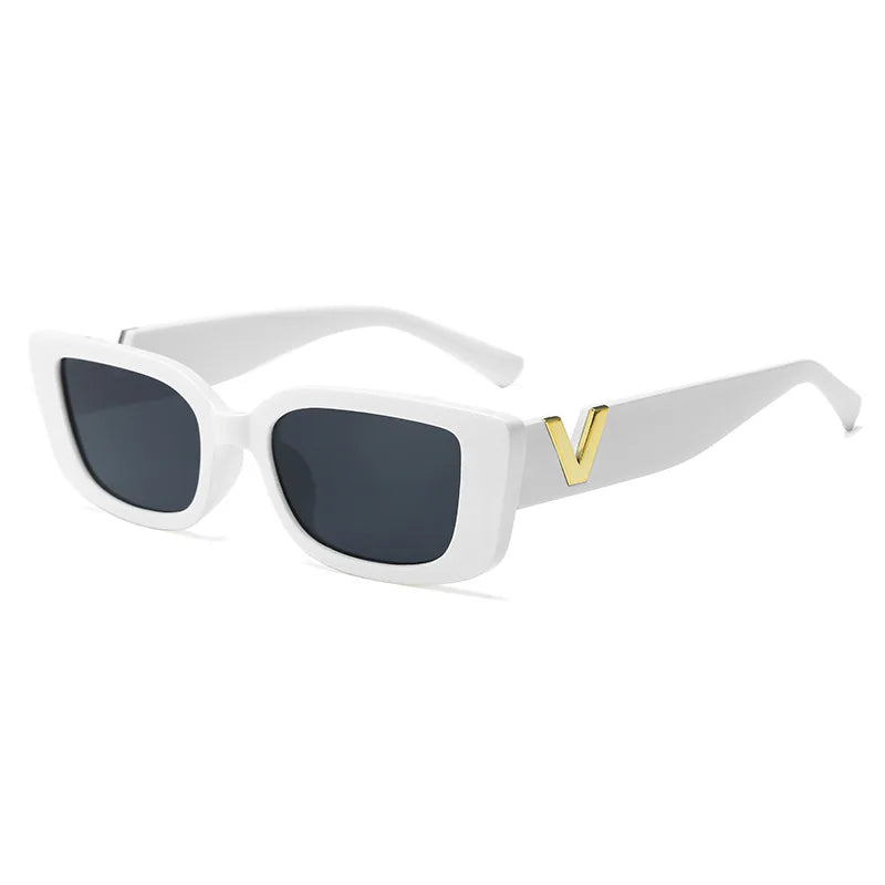 Women’s V-Shape Square Sunglasses | Small Frame UV400 Fashion Shades