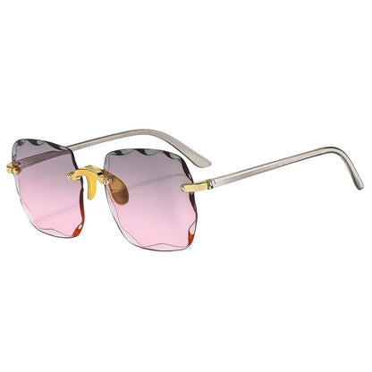 New 2024 Fashion Rimless Sunglasses for Women | Gradient Lens UV400
