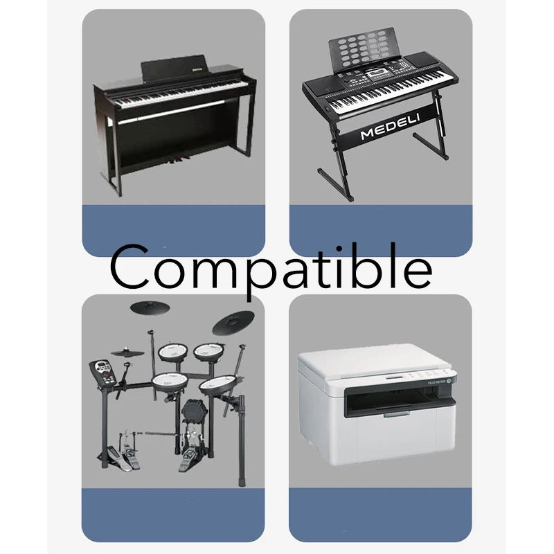 USB-C to USB-B 2.0 Adapter | MIDI Controller & Printer Data Transfer Cable