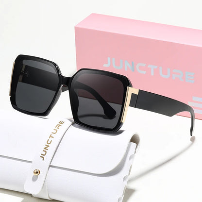 JUNCTURE Women’s Sunglasses | Luxury Big Frame Gradient Fashion Shades