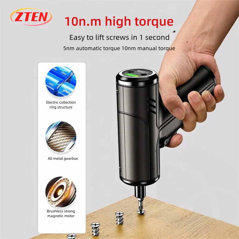 Electric Screwdriver 3.6V Cordless | Rechargeable Drill for DIY & Home