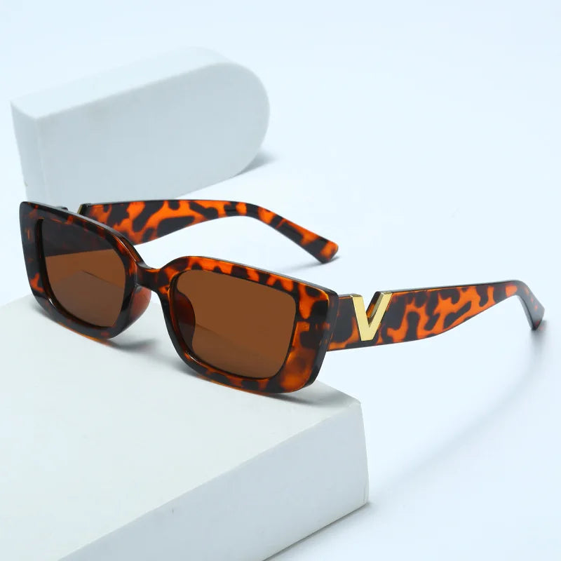 Women’s V-Shape Square Sunglasses | Small Frame UV400 Fashion Shades