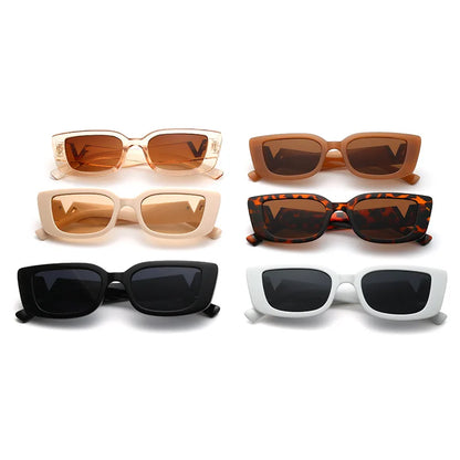Women’s V-Shape Square Sunglasses | Small Frame UV400 Fashion Shades