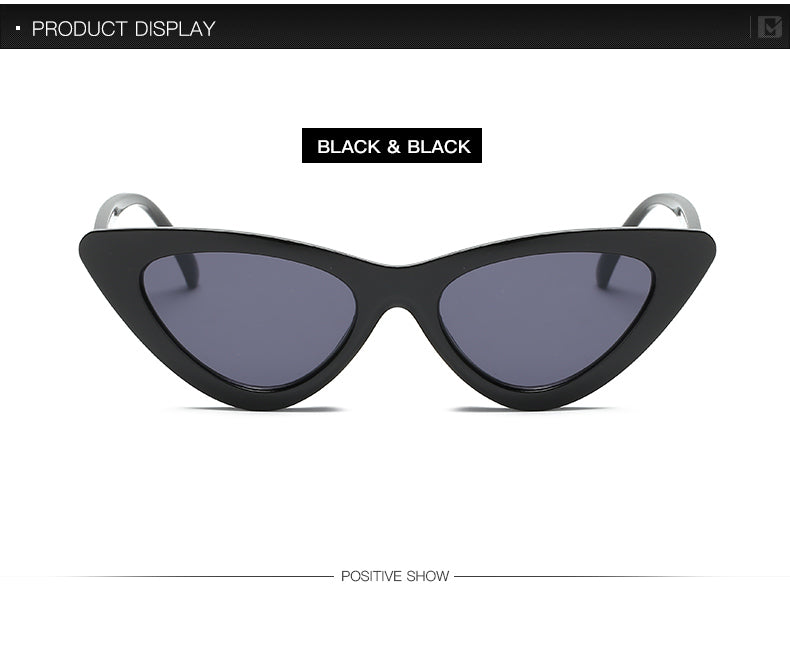 Sexy Cat Eye Sunglasses for Women | Small Triangle Retro Designer Shades