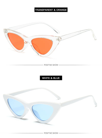 Sexy Cat Eye Sunglasses for Women | Small Triangle Retro Designer Shades