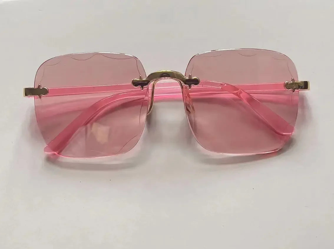 New 2024 Fashion Rimless Sunglasses for Women | Gradient Lens UV400