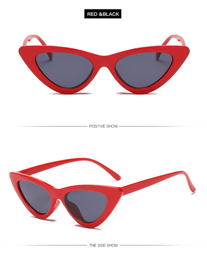 Sexy Cat Eye Sunglasses for Women | Small Triangle Retro Designer Shades