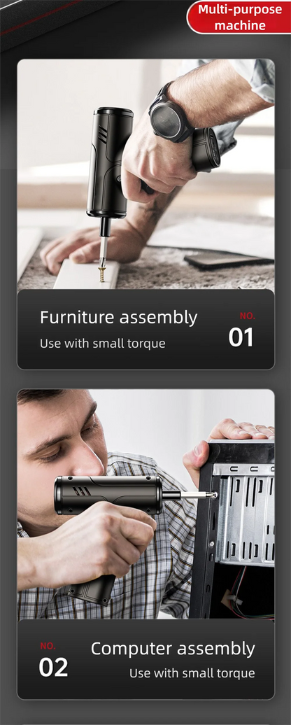 Electric Screwdriver 3.6V Cordless | Rechargeable Drill for DIY & Home