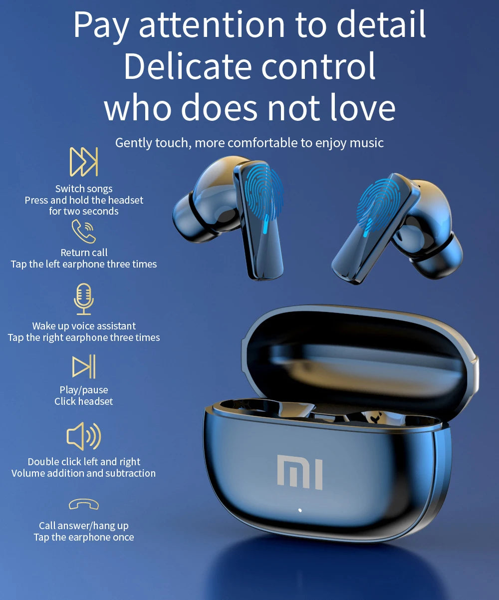 Xiaomi Mate50 Wireless Earbuds – Bluetooth 5.3, Noise Reduction, Touch Control, Waterproof