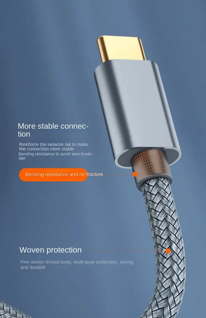 USB-C to USB-B 2.0 Printer Cable | Braided Scanner & MIDI Controller Cable