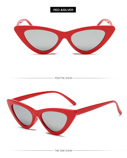 Sexy Cat Eye Sunglasses for Women | Small Triangle Retro Designer Shades