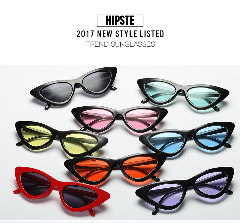 Sexy Cat Eye Sunglasses for Women | Small Triangle Retro Designer Shades