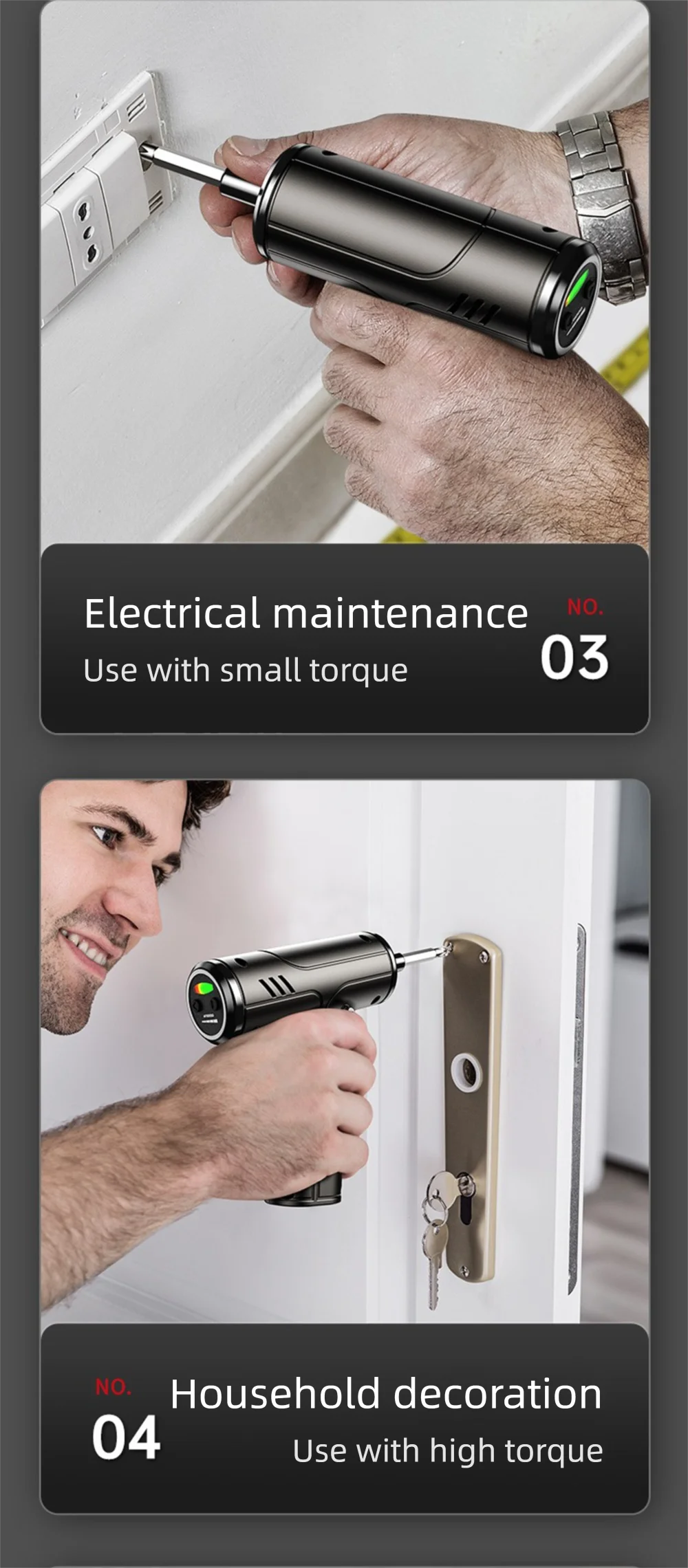 Electric Screwdriver 3.6V Cordless | Rechargeable Drill for DIY & Home