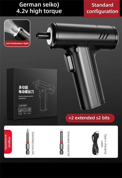 Electric Screwdriver 3.6V Cordless | Rechargeable Drill for DIY & Home