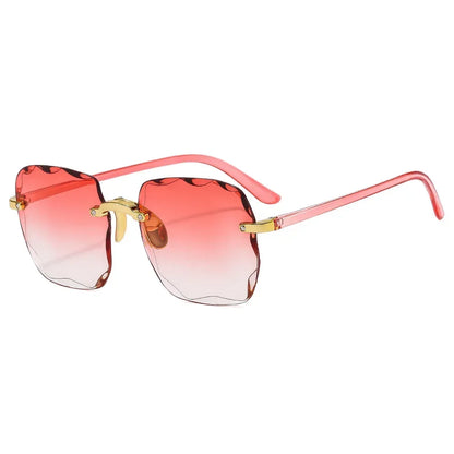 New 2024 Fashion Rimless Sunglasses for Women | Gradient Lens UV400