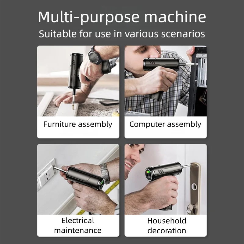 Electric Screwdriver 3.6V Cordless | Rechargeable Drill for DIY & Home