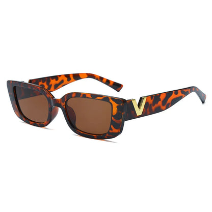 Women’s V-Shape Square Sunglasses | Small Frame UV400 Fashion Shades